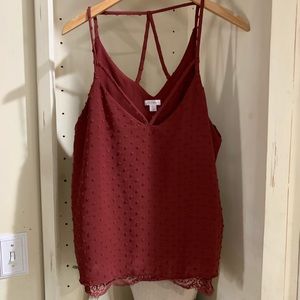 Xhilaration Topwith lace under lay